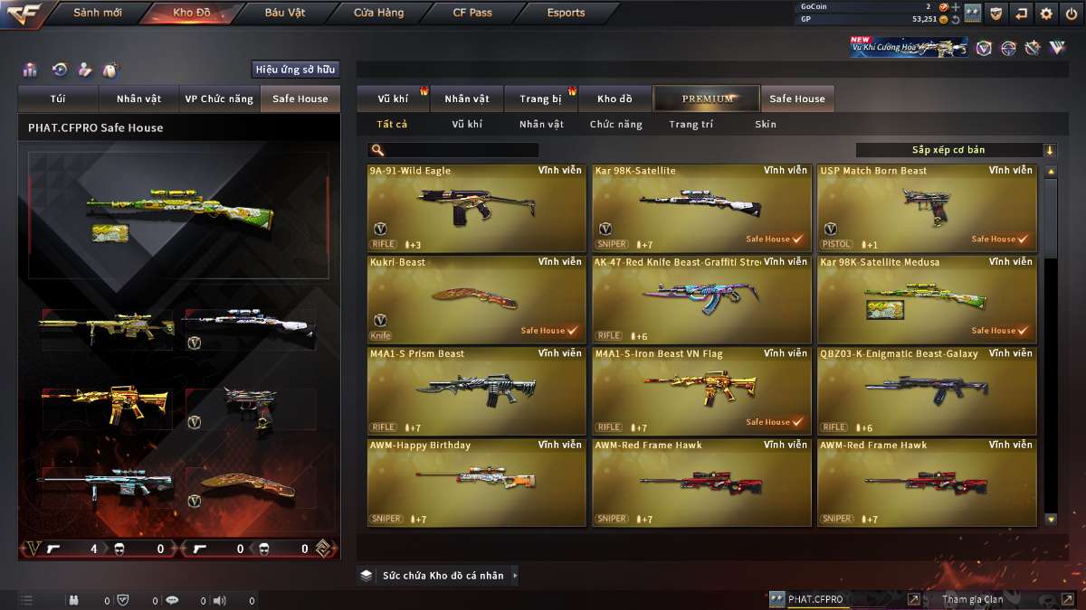 shop acc cf uy tin gia re